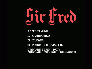 Sir Fred screenshot 2 for MSX